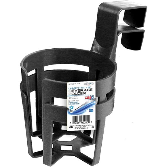 Other - Large Plastic Cup & Beverage Holder, Black, 44oz 3.5L, Pack of 2
